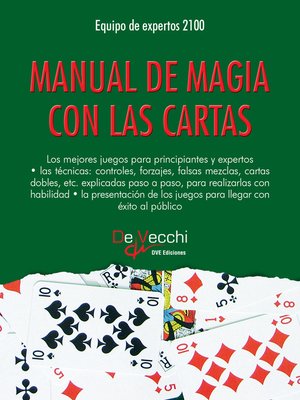 cover image of Manual de magia con las cartas